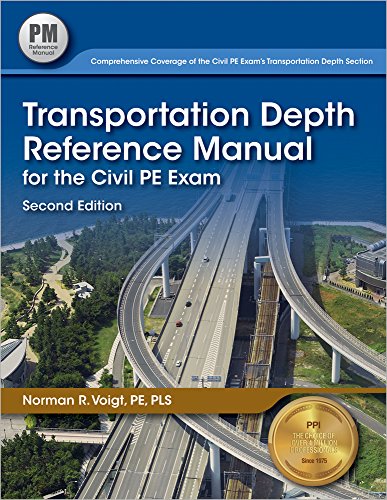 Book Cover Transportation Depth Reference Manual for the Civil PE Exam, 2nd Ed