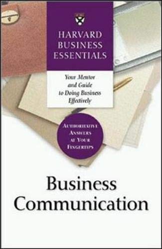 Book Cover Business Communication (Harvard Business Essentials)