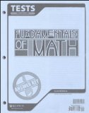 Fundamentals of Math Tests Answer Key (2nd ed.)