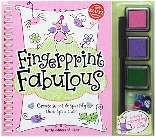 Book Cover Klutz Fingerprint Fabulous: Create Sweet and Sparkly Thumbprint Art Craft Kit