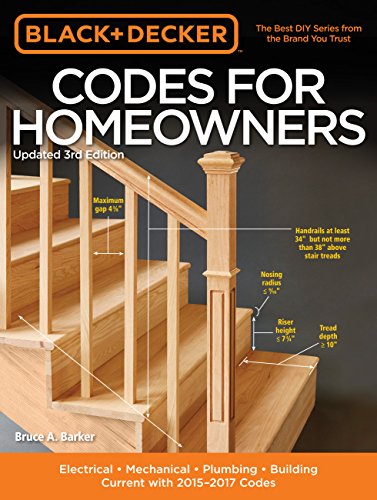Book Cover Black & Decker Codes for Homeowners, Updated 3rd Edition: Electrical - Mechanical - Plumbing - Building - Current with 2015-2017 Codes (Black & Decker Complete Guide)