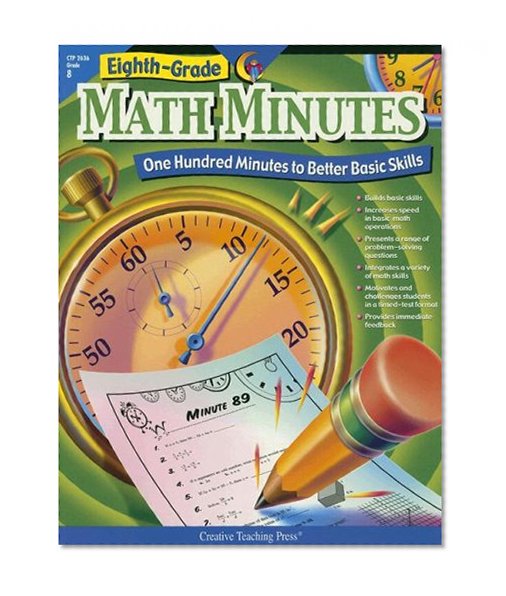 Book Cover Eighth Grade Math Minutes