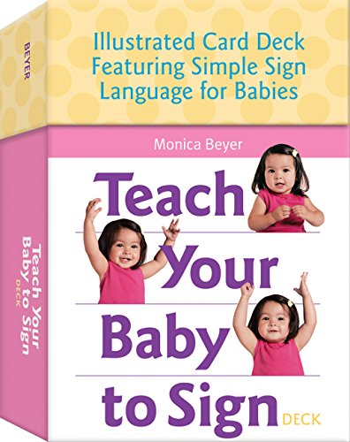 Book Cover Teach Your Baby to Sign Card Deck: Illustrated Card Deck Featuring Simple Sign Language for Babies