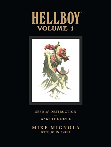 Book Cover Hellboy Library Edition, Volume 1: Seed of Destruction and Wake the Devil