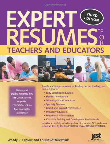 Book Cover Expert Resumes for Teachers and Educators