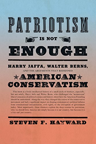 Book Cover Patriotism Is Not Enough: Harry Jaffa, Walter Berns, and the Arguments that Redefined American Conservatism