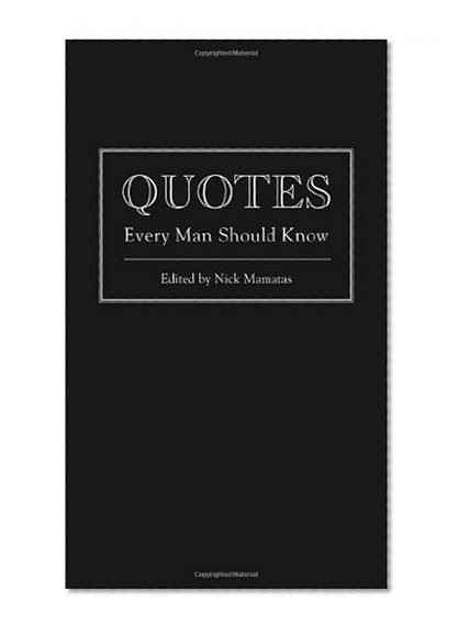 Book Cover Quotes Every Man Should Know (Stuff You Should Know)