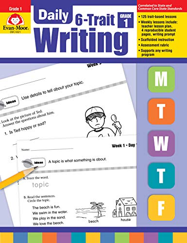 Book Cover Evan-Moor Daily 6-Trait Writing, Grade 1