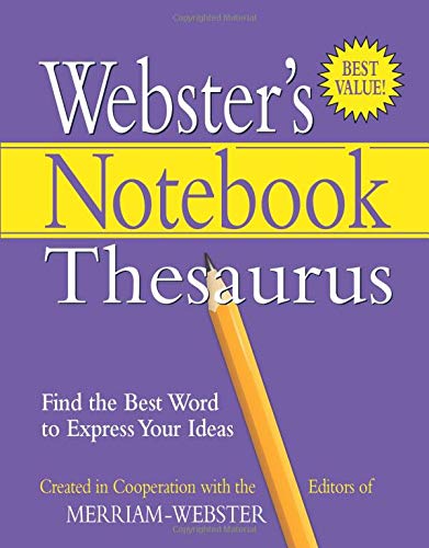 Book Cover Webster's Notebook Thesaurus, Newest Edition