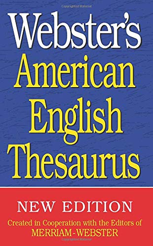 Book Cover Webster's American English Thesaurus, Newest Edition