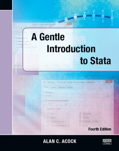Book Cover A Gentle Introduction to Stata, Fourth Edition