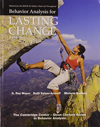 Book Cover Behavior Analysis for Lasting Change, Third Edition