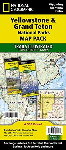 Book Cover Yellowstone and Grand Teton National Parks [Map Pack Bundle] (National Geographic Trails Illustrated Map)