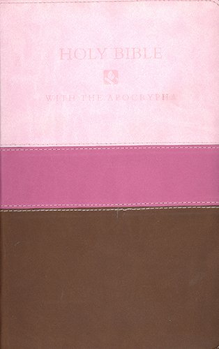 Holy Bible: New Revised Standard Version with the Apocrypha Chocolate / Pink Tri-Color Flexisoft Leather