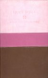 Holy Bible: New Revised Standard Version with the Apocrypha Chocolate / Pink Tri-Color Flexisoft Leather