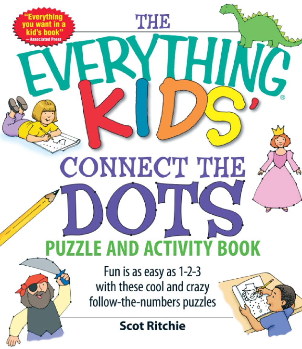 Book Cover The Everything Kids' Connect the Dots Puzzle and Activity Book: Fun is as easy as 1-2-3 with these cool and crazy follow-the-numbers puzzles