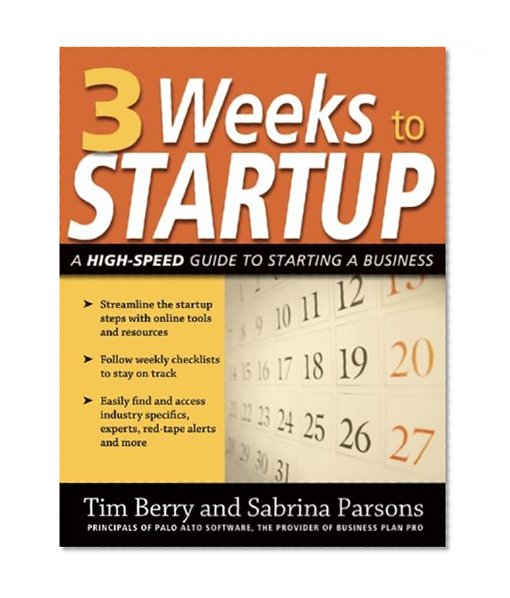 Book Cover 3 Weeks to Startup: A High Speed Guide to Starting a Business