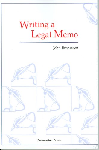 Book Cover Writing a Legal Memo