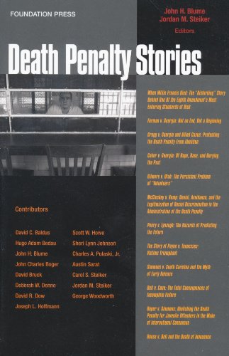 Book Cover Death Penalty Stories (Law Stories)