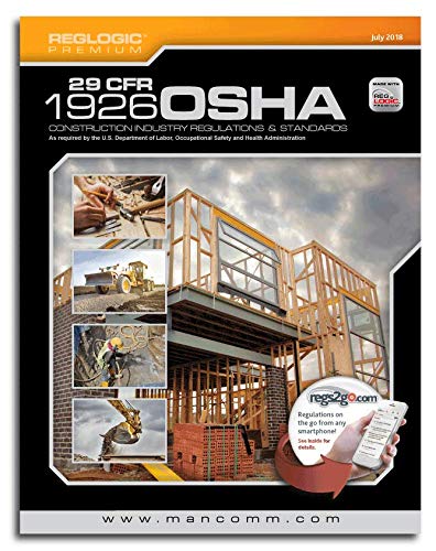 Book Cover 29 CFR 1926 OSHA Construction Industry Regulations & Standards July 2018 Edition