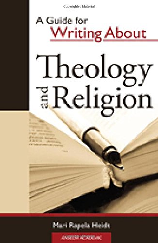 Book Cover A Guide for Writing About Theology and Religion
