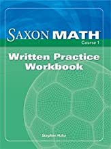 Book Cover Saxon Math Course 1: Written Practice Workbook