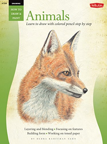 Book Cover Drawing: Animals in Colored Pencil: Learn to draw with colored pencil step by step (How to Draw & Paint)
