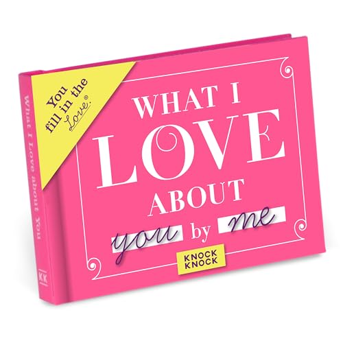 Book Cover Knock Knock What I Love about You Fill in the Love Book Fill-in-the-Blank Gift Journal, 4.5 x 3.25-Inches