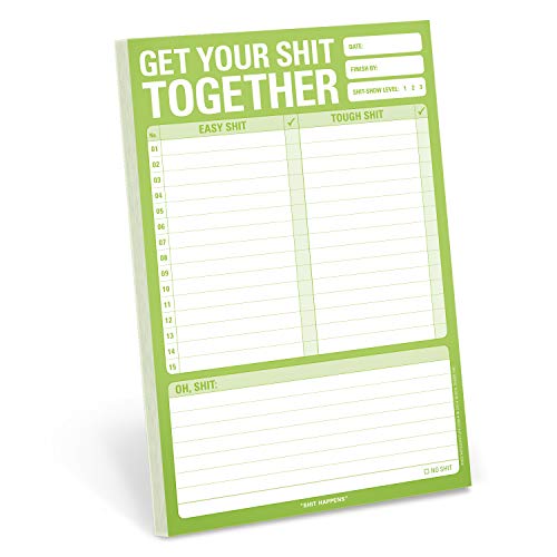 Book Cover Knock Knock Get Your Shit Together Note Pad