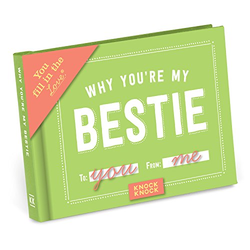 Book Cover Knock Knock Why You're My Bestie Fill in the Love Book Fill-in-the-Blank Gift Journal