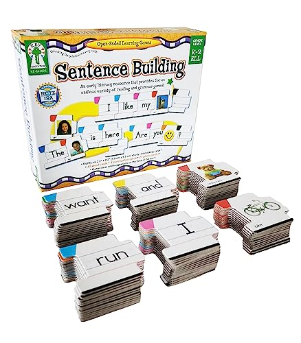 Book Cover Key Education Sentence Building for Kidsâ€”Sight Word Builder for Early Reading, Speech, Writing, Language, Literacy Resource for Kindergarten-2nd Grade