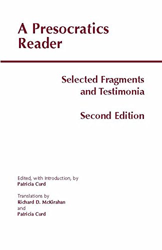 Book Cover A Presocratics Reader: Selected Fragments and Testimonia (Hackett Classics)