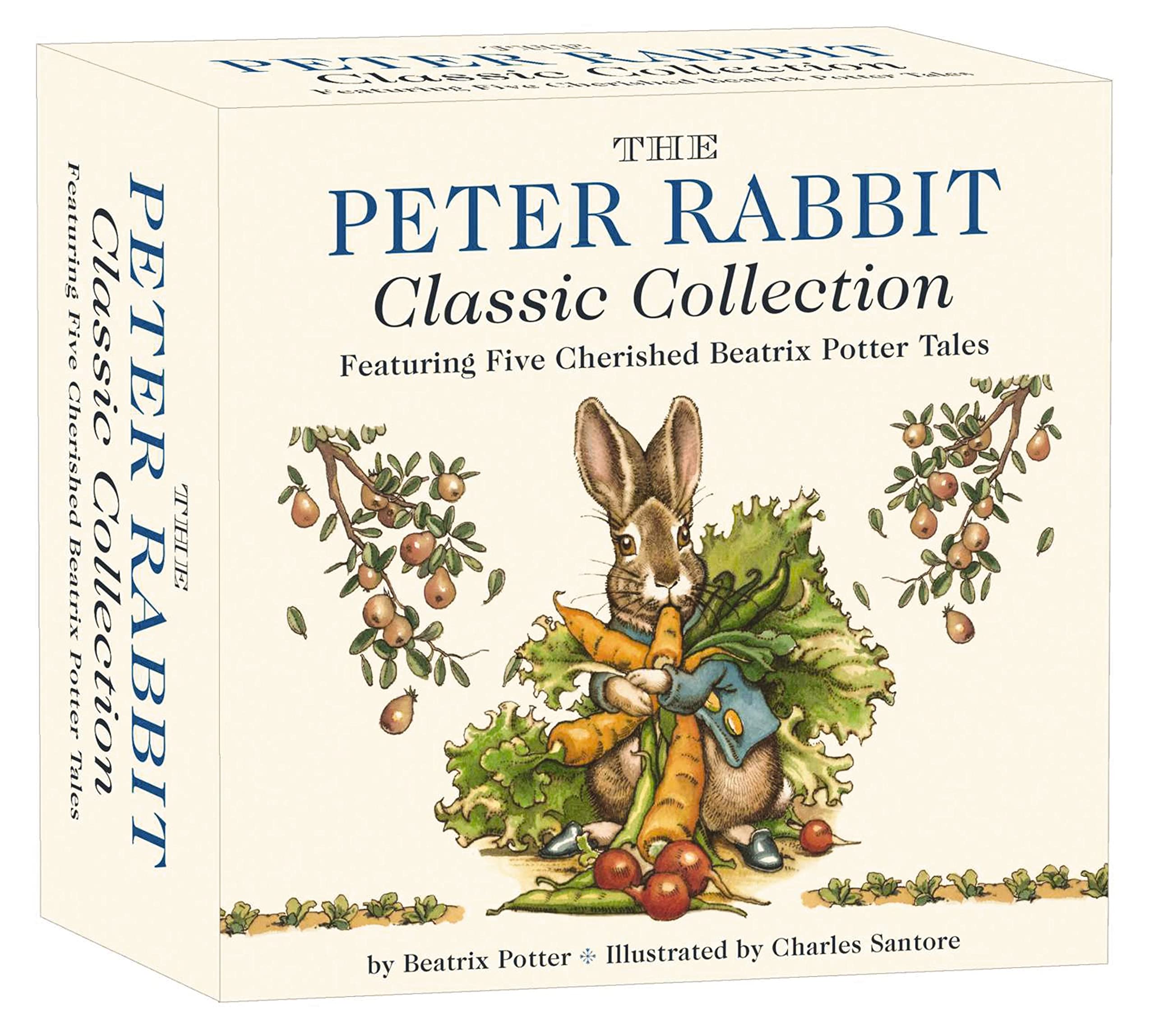 Book Cover The Peter Rabbit Classic Collection: A Board Book Box Set Including Peter Rabbit, Jeremy Fisher, Benjamin Bunny, Two Bad Mice, and Flopsy Bunnies (Beatrix Potter Collection) (The Classic Edition)