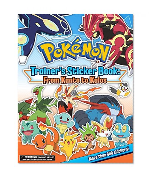 Book Cover Pokémon Trainer's Sticker Book: From Kanto to Kalos
