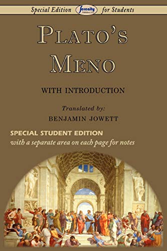 Book Cover Plato's Meno (Special Edition for Students)