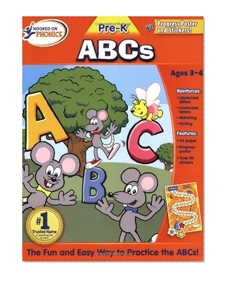 Book Cover Hooked Phonics Pre-K ABCs Workbook (Hooked on Phonics (Paperback))
