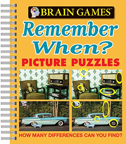 Book Cover Brain Games - Picture Puzzles: Remember When? - How Many Differences Can You Find?