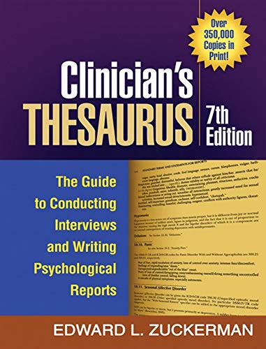 Book Cover Clinician's Thesaurus, 7th Edition: The Guide to Conducting Interviews and Writing Psychological Reports
