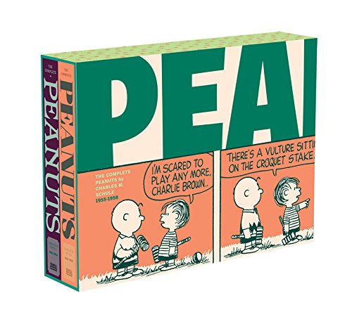 Book Cover The Complete Peanuts 1955-1958 Gift Box Set Paperback Edition (Vol. 4 & 5)  (The Complete Peanuts)