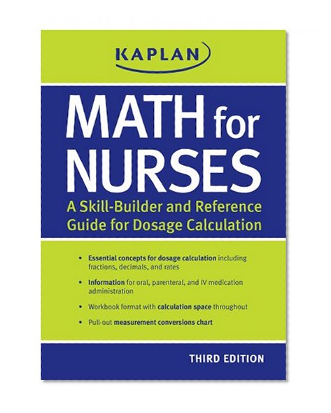 Book Cover Math for Nurses: A Skill-Builder and Reference Guide for Dosage Calculation