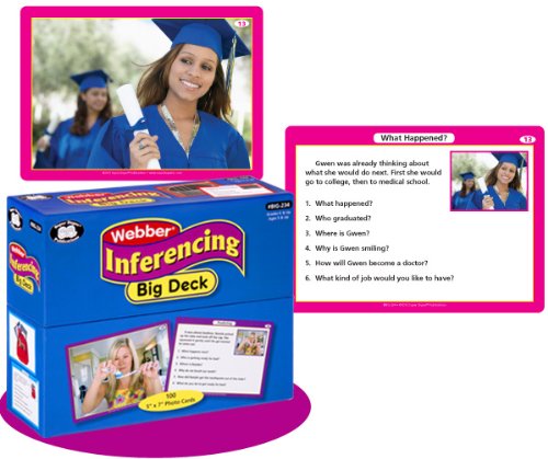 Book Cover Super Duper Publications Inferencing Big Deck Photo Flash Cards Educational Learning Resource for Children
