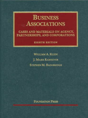 Book Cover Business Associations, Cases and Materials on Agency, Partnerships, and Corporations (University Casebook Series)