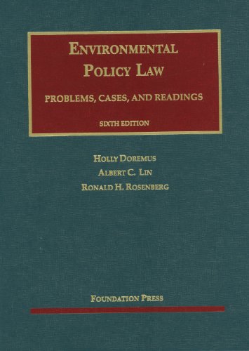 Book Cover Environmental Policy Law, 6th (University Casebook Series)