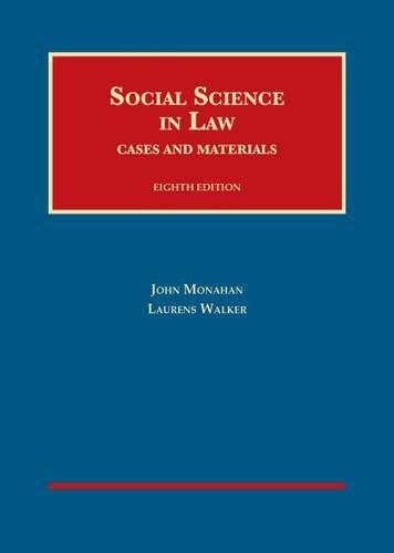 Book Cover Social Science in Law (University Casebook Series)