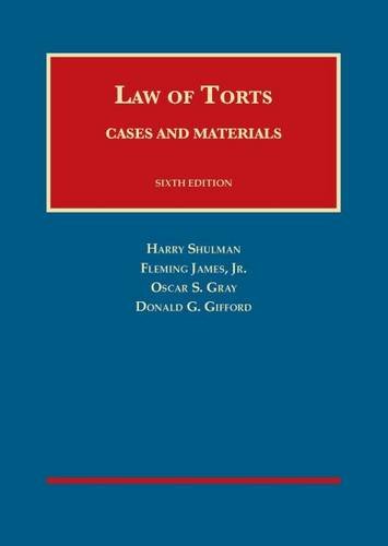 Book Cover Cases and Materials on the Law of Torts (University Casebook Series)