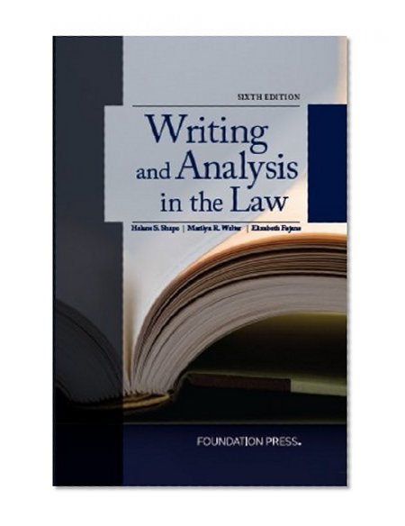 Book Cover Writing and Analysis in the Law, 6th Edition