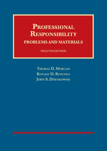 Book Cover Professional Responsibility (University Casebook Series)