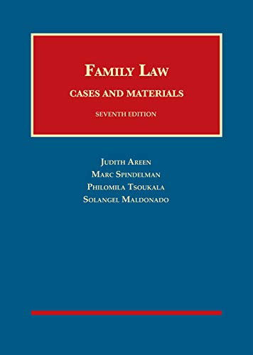 Book Cover Family Law: Cases and Materials (University Casebook Series)