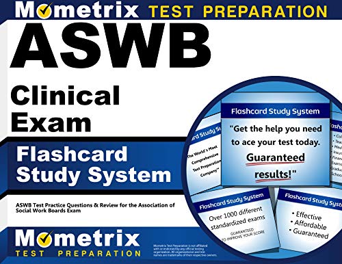 Book Cover ASWB Clinical Exam Flashcard Study System: ASWB Test Practice Questions & Review for the Association of Social Work Boards Exam (Cards)