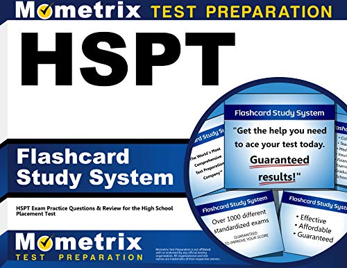 Book Cover HSPT Flashcard Study System: HSPT Exam Practice Questions & Review for the High School Placement Test (Cards)